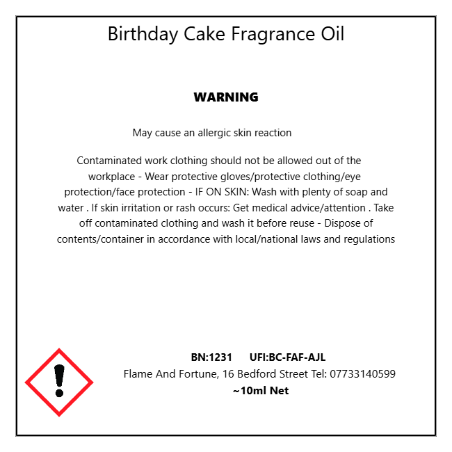 CLP (Classification, Labelling and Packaging) Label identifier