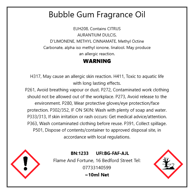 CLP (Classification, Labelling and Packaging) Label identifier